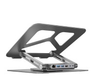 UNITEK Obrotowa podstawka pod laptop ze stacją USB-C D1109A - 1190026 - zdjęcie 1